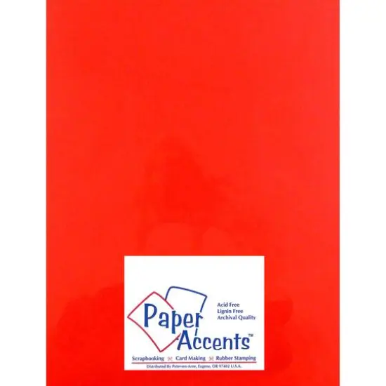 PA Paper&trade; Accents 8.5'' x 11'' 27lb. Smooth Vellum Paper, 25 Sheets Garnet {1}