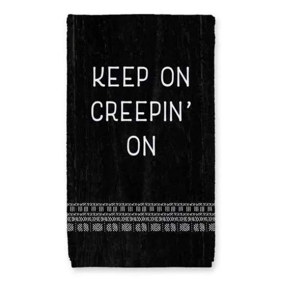 Creep White Mudcloth Tea Towel Set {3}