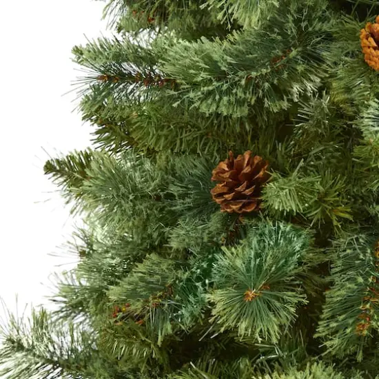 7ft. Unlit White Mountain Pine Artificial Christmas Tree {4}