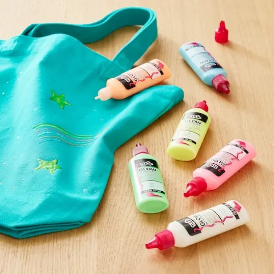 Tulip&reg; Dimensional Fabric Paint, 6 Pack Glow in Dark {3}