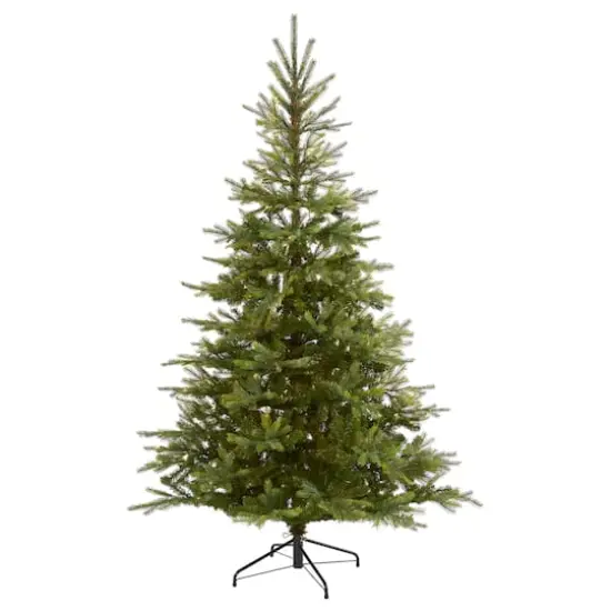 7ft. Unlit North Carolina Spruce Artificial Christmas Tree {1}