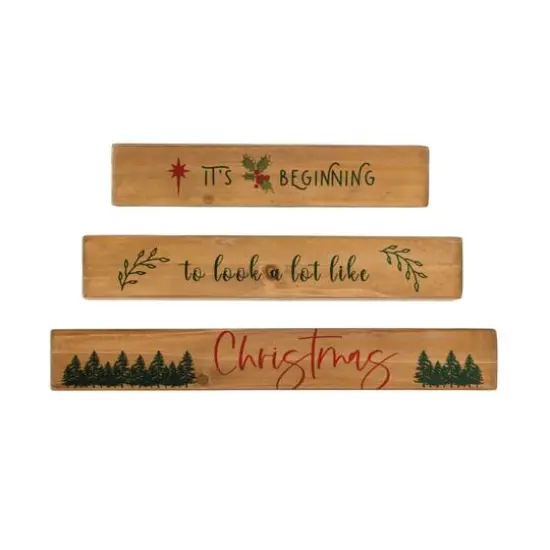Hello Honey® It's Beginning To Look A Lot Like Christmas Stacking Wood Block Set {1}