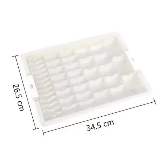 Sparkly Selections White Diamond Storage Box with 42 Compartment Bottles {4}