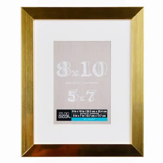 Gold Metallic Belmont Frame with Mat by Studio D&eacute;cor&reg; {1}