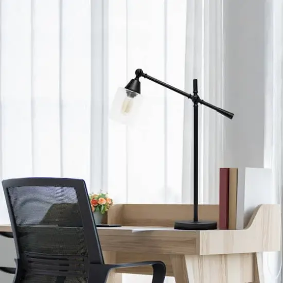 Lalia Home 2.5ft. Vertically Adjustable Desk Lamp Black {6}
