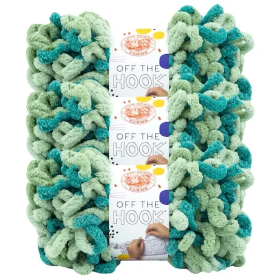 3 Pack Lion Brand&reg; Off The Hook&trade; Yarn Emerald {1}