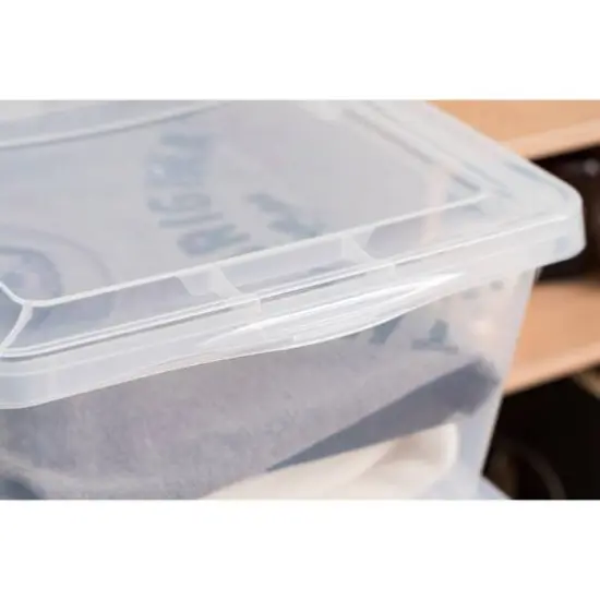IRIS&reg; 17qt. Clear Snap Top Storage Boxes, 8ct. {11}