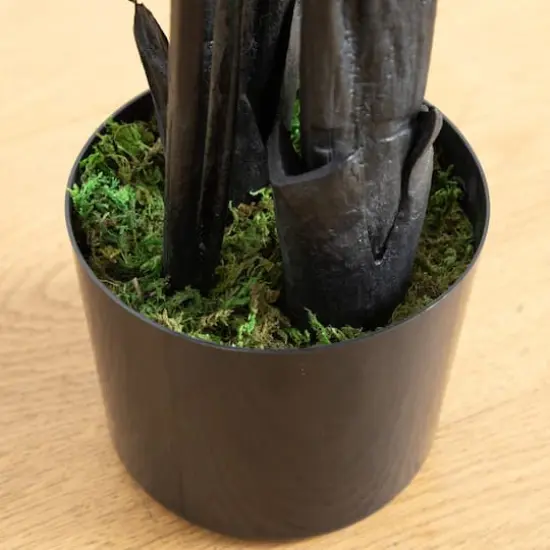 4ft. Artificial Halloween Black Travelers Palm Tree {5}