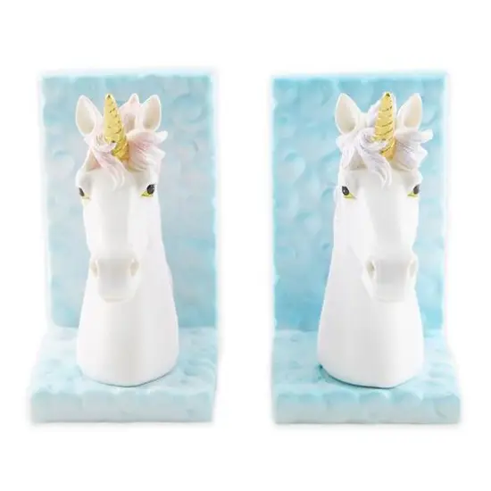 Magical Unicorn Bookends 8" x 3" x 5" {4}