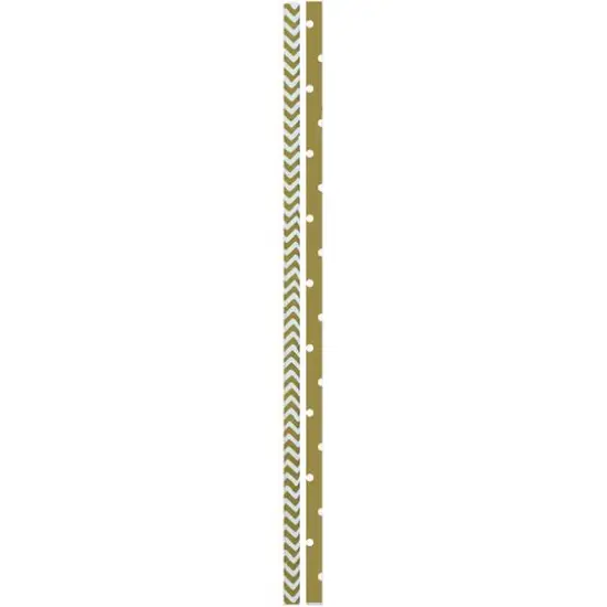 JAM Paper Gold Stripes & Dots Paper Straws, 48ct. {1}