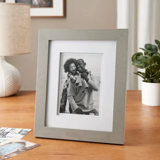 Gray Gallery Frame with Double Mat by Studio D&eacute;cor&reg; {3}