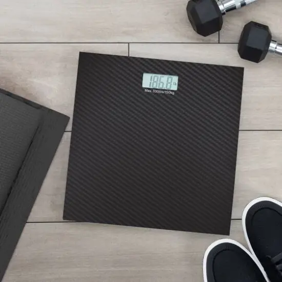 Bath Bliss Digital Glass Scale Carbon {6}