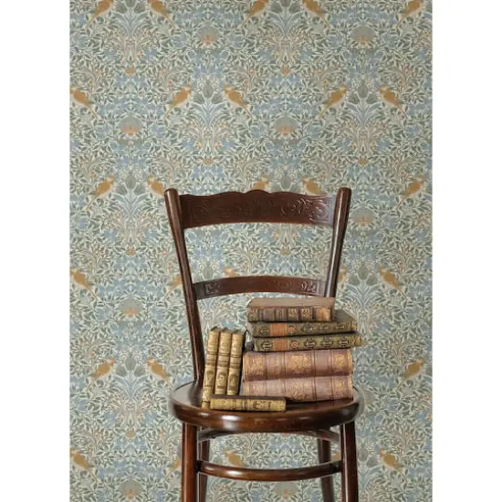 RoomMates Garden Aviary Peel & Stick Wallpaper Sky Blue {6}