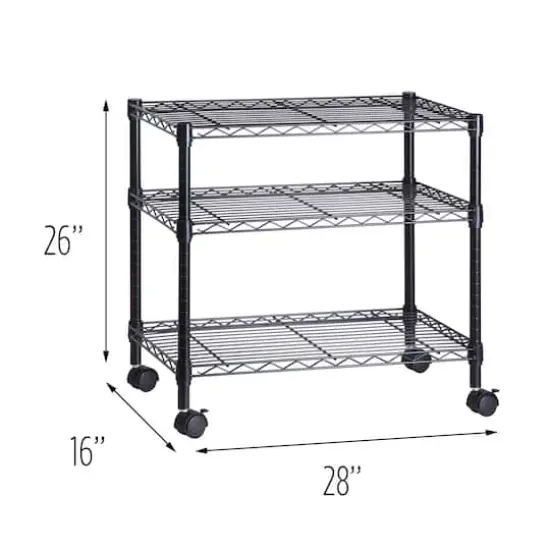 Honey Can Do 3-Tier Media Cart {5}