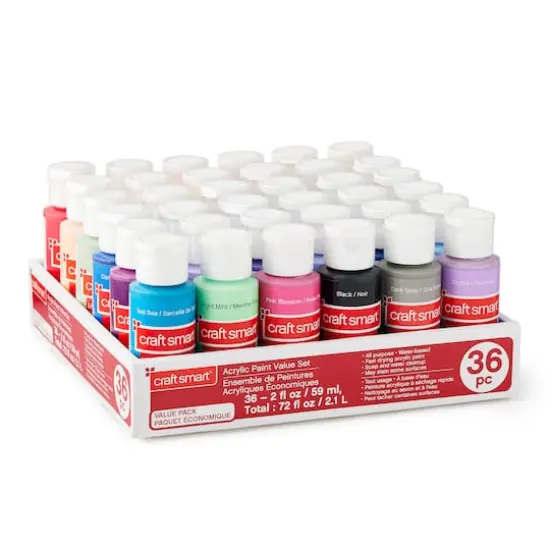 36 Color Acrylic Paint Value Set by Craft Smart&reg; {10}