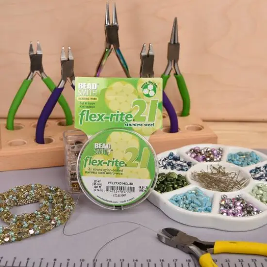 Flex-Rite&reg; 0.014" Clear 21 Strand Beading Wire {7}