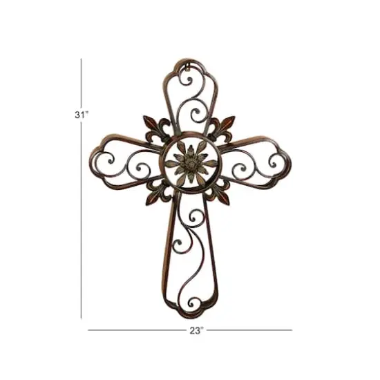 Brown Metal Traditional Wall Decor, 31" x 23" {8}