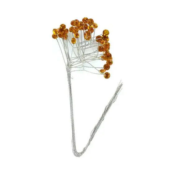 Jam Paper Floral Rhinestone Spray, 12ct. Topaz {1}