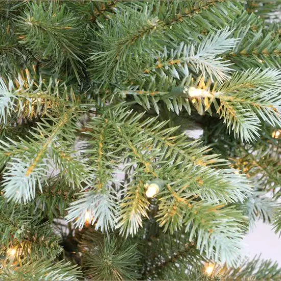 6.5ft. Pre-Lit Slim Colorado Blue Spruce Artificial Christmas Tree, Clear Lights {3}