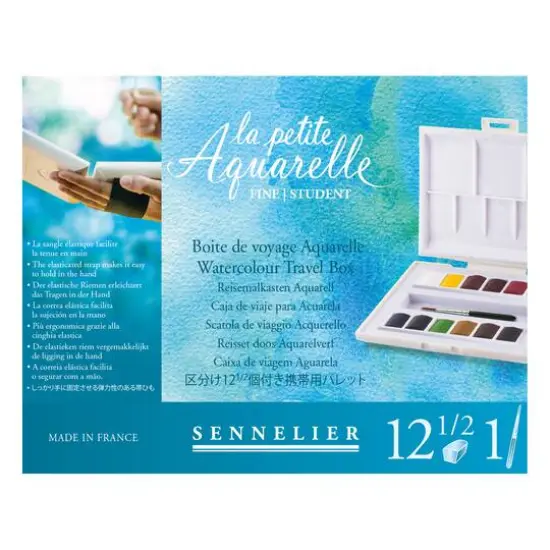 Sennelier La Petite Aquarelle 12-Color Half Pan Watercolor Set {3}