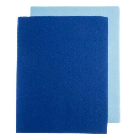 John Bead GoodFelt Beading Foundation, 8.5 x 11", 4ct. Blue/Light Blue {1}