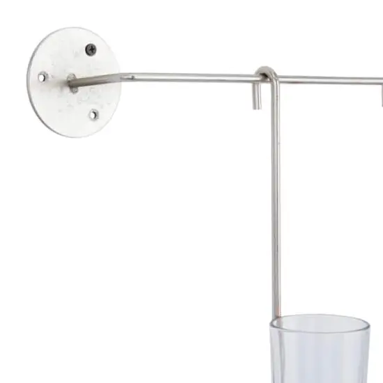 CosmoLiving by Cosmopolitan 27" Silver Contemporary Wall Sconce {5}