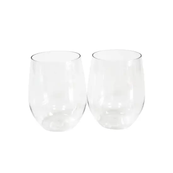 12oz. Clear Plastic Stemless Wine Glasses by Celebrate It&trade;, 20ct. {1}