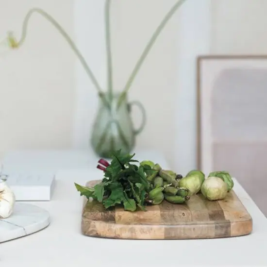 Hello Honey&reg; 18" Natural Culinary Craftsman Mango Wood Cheese & Cutting Board {7}