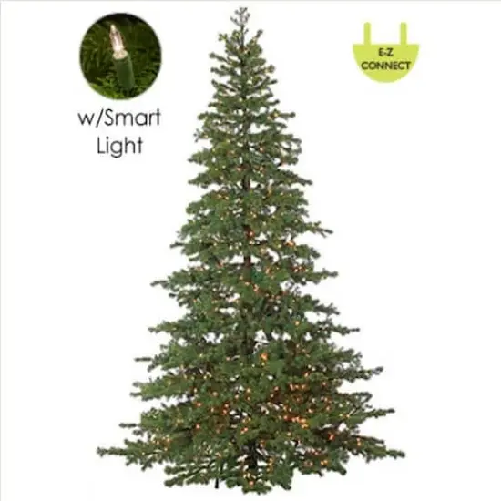 7.5ft. Pre-Lit Full Layered Pine Artificial Christmas Tree, Multicolor LED Lights {1}
