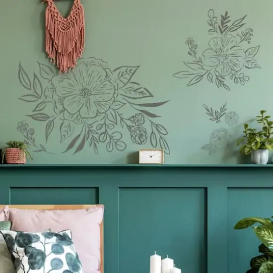 RoomMates Beth Schneider Floral Sketch Peel & Stick Giant Wall Decals {4}