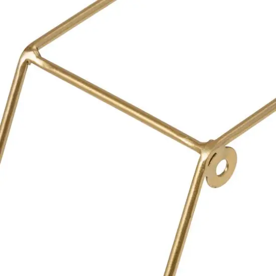 Honey Can Do 12" Gold Hexagonal Decorative Metal Wall Shelves {7}