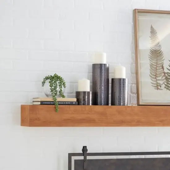 Brown Metal Industrial Candle Holder Set {8}