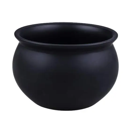 6.25" Black Ceramic Cauldron by Makery&trade; {1}