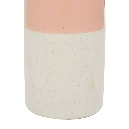 Pink Ceramic Modern Vase, 11" x 5" x 5" {4}