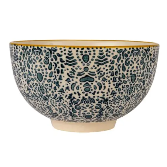 Hello Honey&reg; 4.5" Floral Mosaic Stoneware Bowl Set {13}