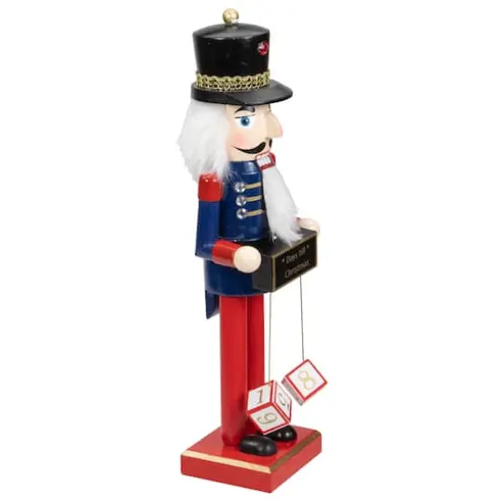 14" Wooden Nutcracker with Christmas Countdown Sign {5}