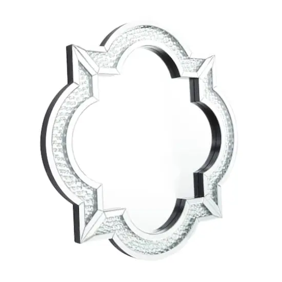 Silver Glam Wall Mirror, 39" x 2" x 39" {3}