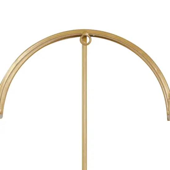 CosmoLiving by Cosmopolitan 24" Gold Metal Glam Wall Clock {7}