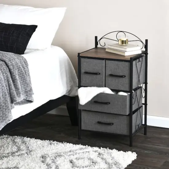 Household Essentials Victoria 32" 4-Drawer Dresser Ashwood {3}