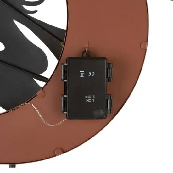 Glitzhome&reg; 45" Lighted Metal Halloween Moon Yard Stake {8}