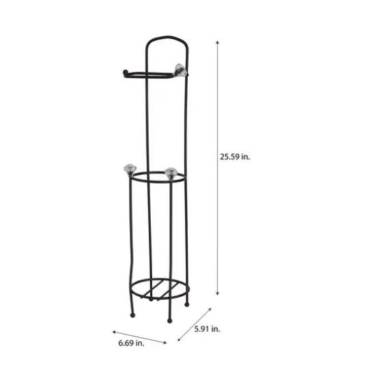 Bath Bliss Oil Rubbed Bronze Toilet Paper Organizer & Dispenser {6}