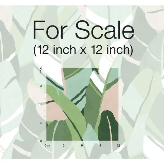RoomMates Hearts of Palm Peel & Stick Wallpaper Green/Pink {8}
