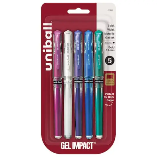 Uniball&trade; Gel Impact&reg; 1mm Bold Metallic Gel Pens {1}