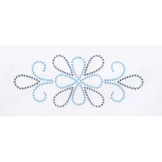 Jack Dempsey XX Design Perle Edge Stamped For Embroidery Pillowcase Set {3}