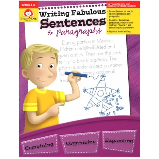Evan-Moor&reg; Grades 4-6 Writing Fabulous Sentences & Paragraphs Teacher Reproducibles {1}