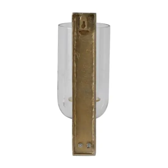 Gold Aluminum Modern Wall Sconce, 6" x 8" x 16" {5}