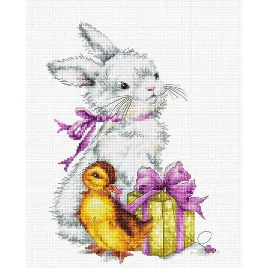 Luca-S Easter Greeting Card Counted Cross Stitch Kit {1}