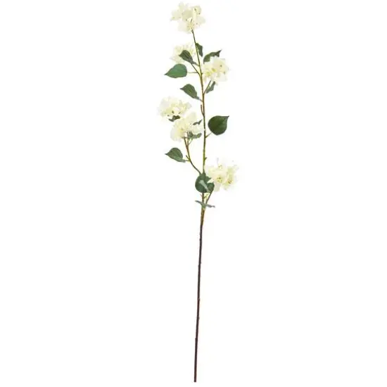 47'' Bougainvillea Artificial Flower Spray, 4ct. Cream {1}