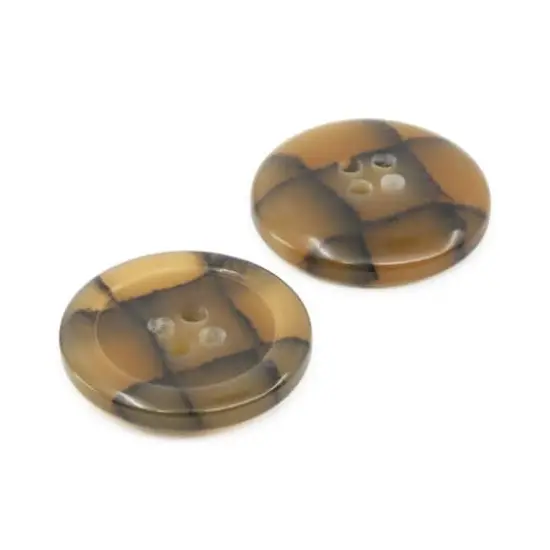 Dritz&reg; 23mm Medium Brown Recycled Polyester Round Button, 6ct. {7}