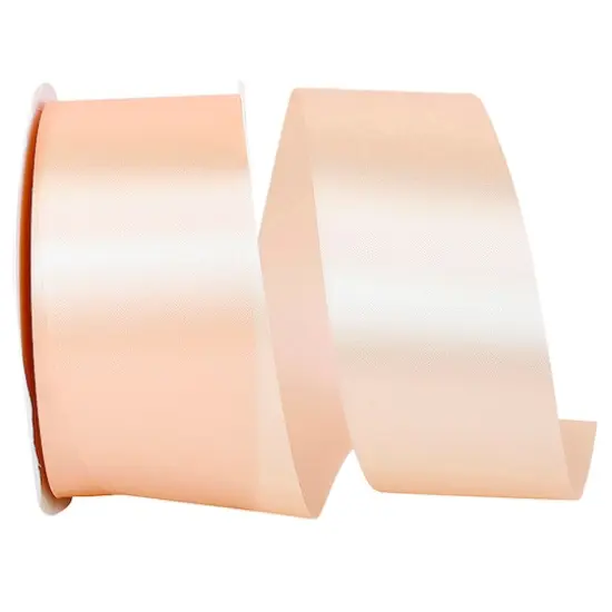 JAM Paper 1.875" x 50yd. Single Face Satin Allure Ribbon Petal Peach {1}